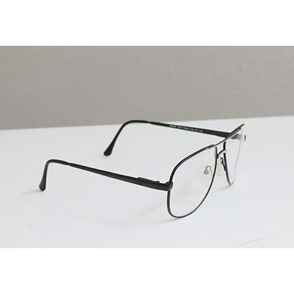 Vintage NOS, 1980s Elan Matte Black Round Eyeglasses Glasses Frames 53-18-135 - Picture 6 of 7